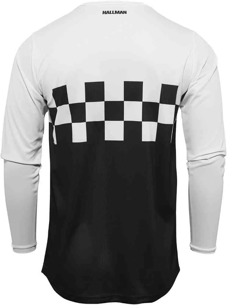 Hallman Differ Cheq Thor Motocross Jersey Black/White