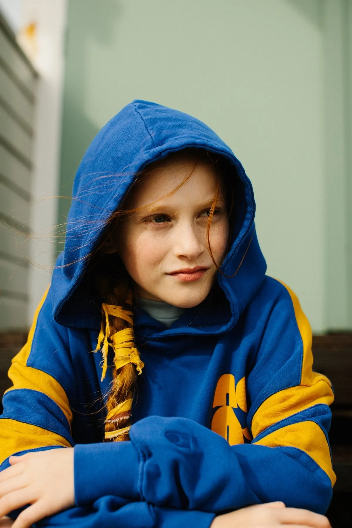 Hoodie Oversized Surf Blue