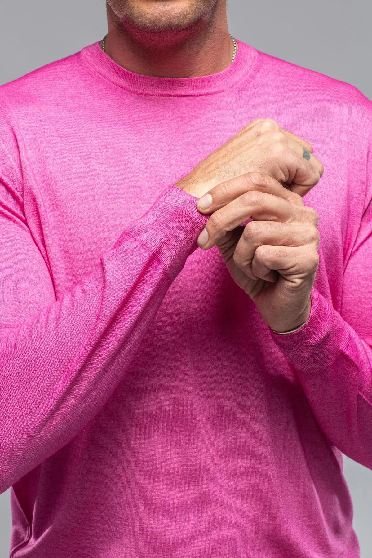 Kane Merino Crew In Pink