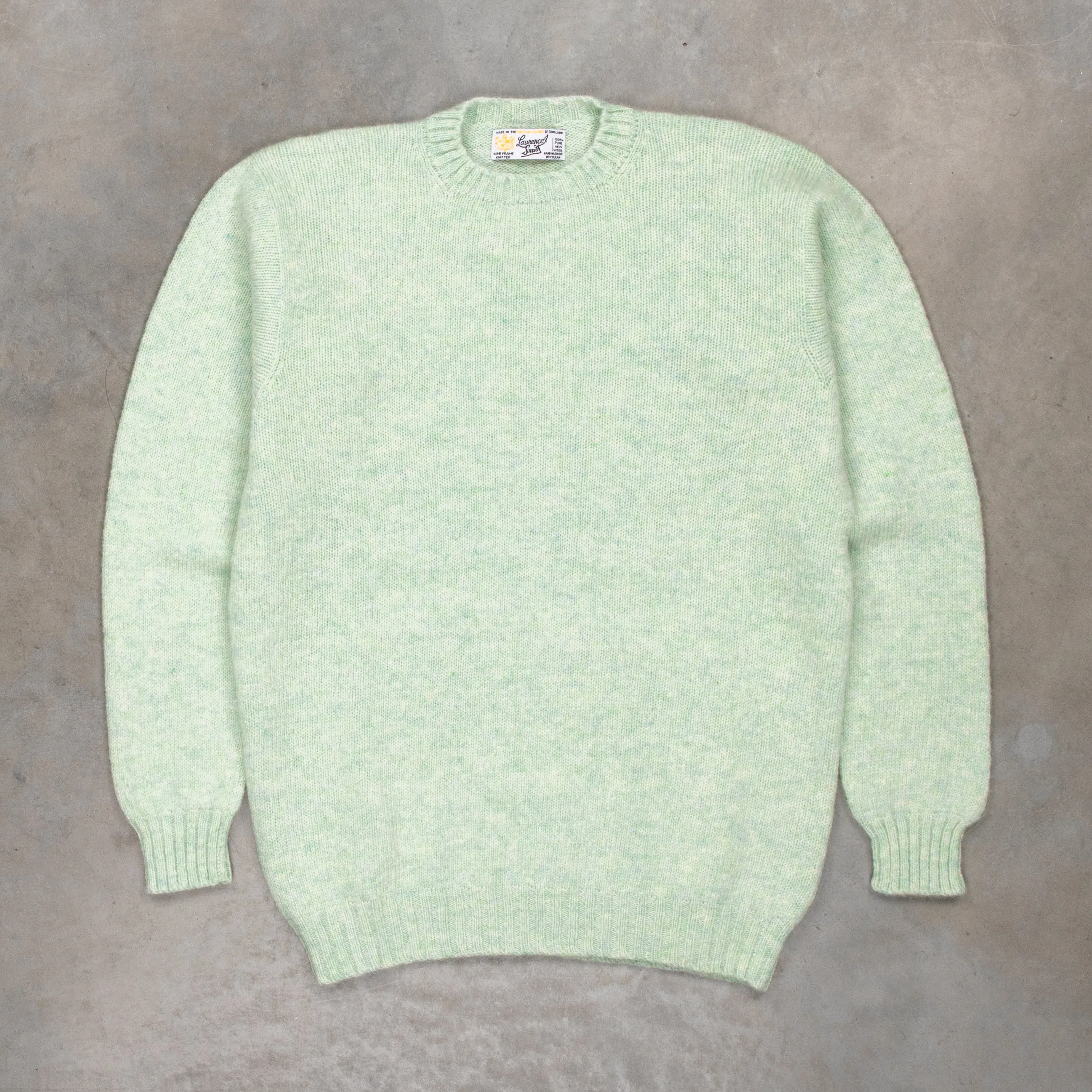 Laurence J. Smith Super Soft Seamless Crew Neck Pullover Shamrock Shake