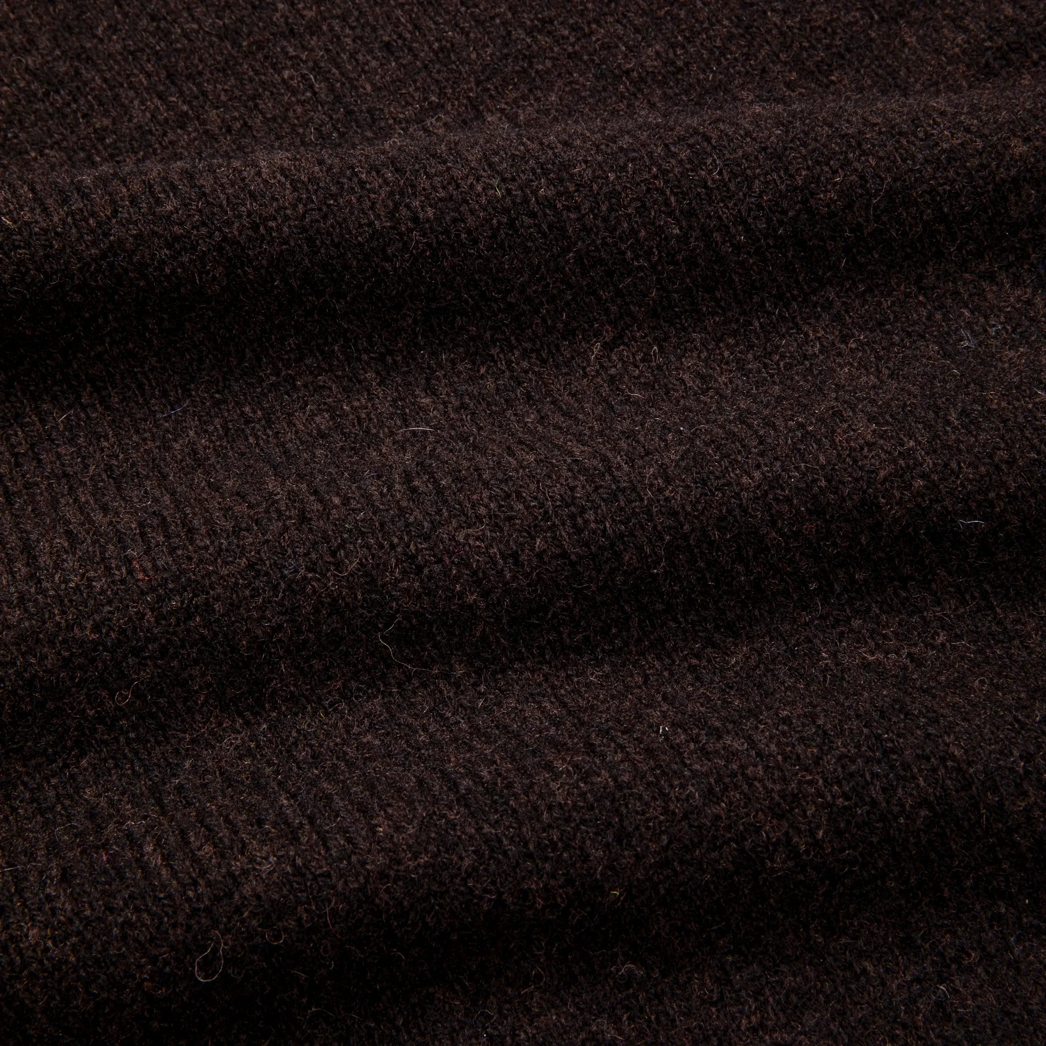 Laurence J. Smith Super Soft Seamless Roll Neck Pullover Dark Oak