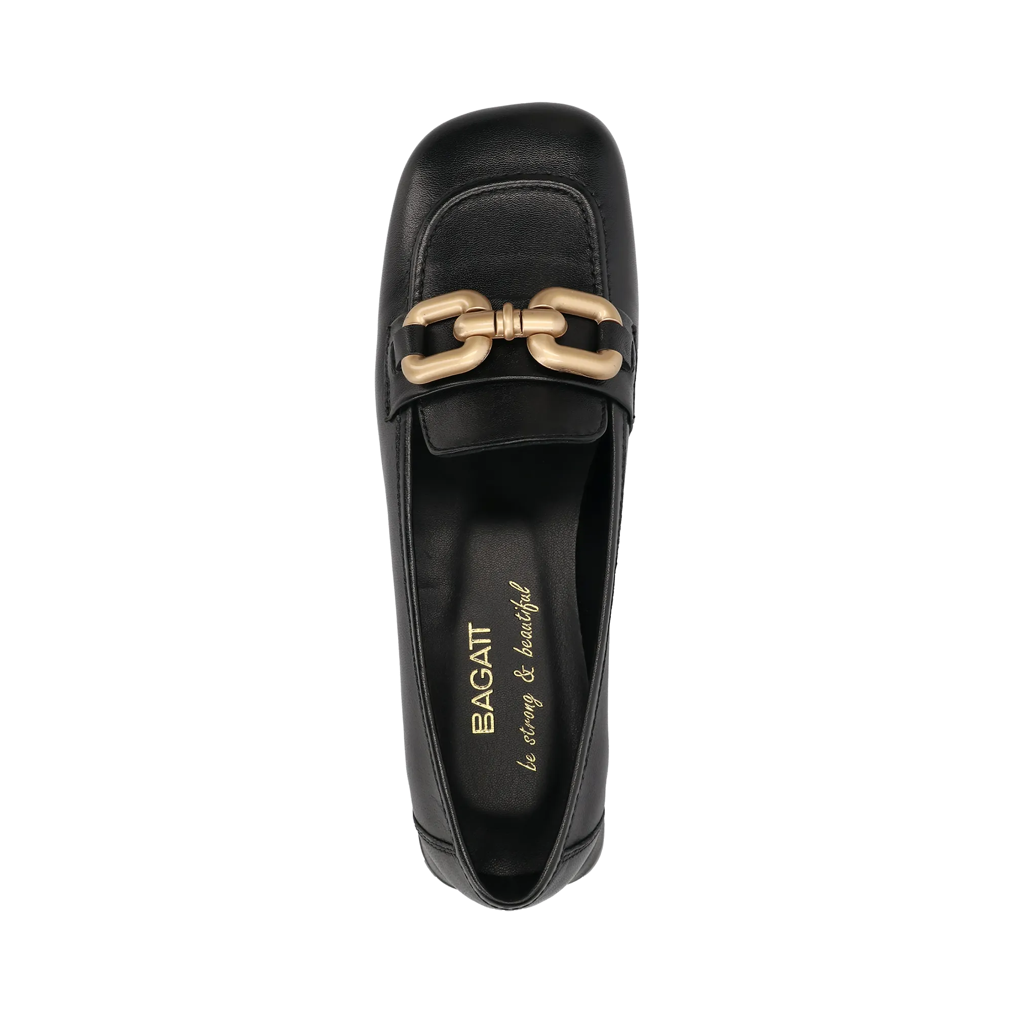 Leder Loafers schwarz