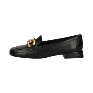 Leder Loafers schwarz