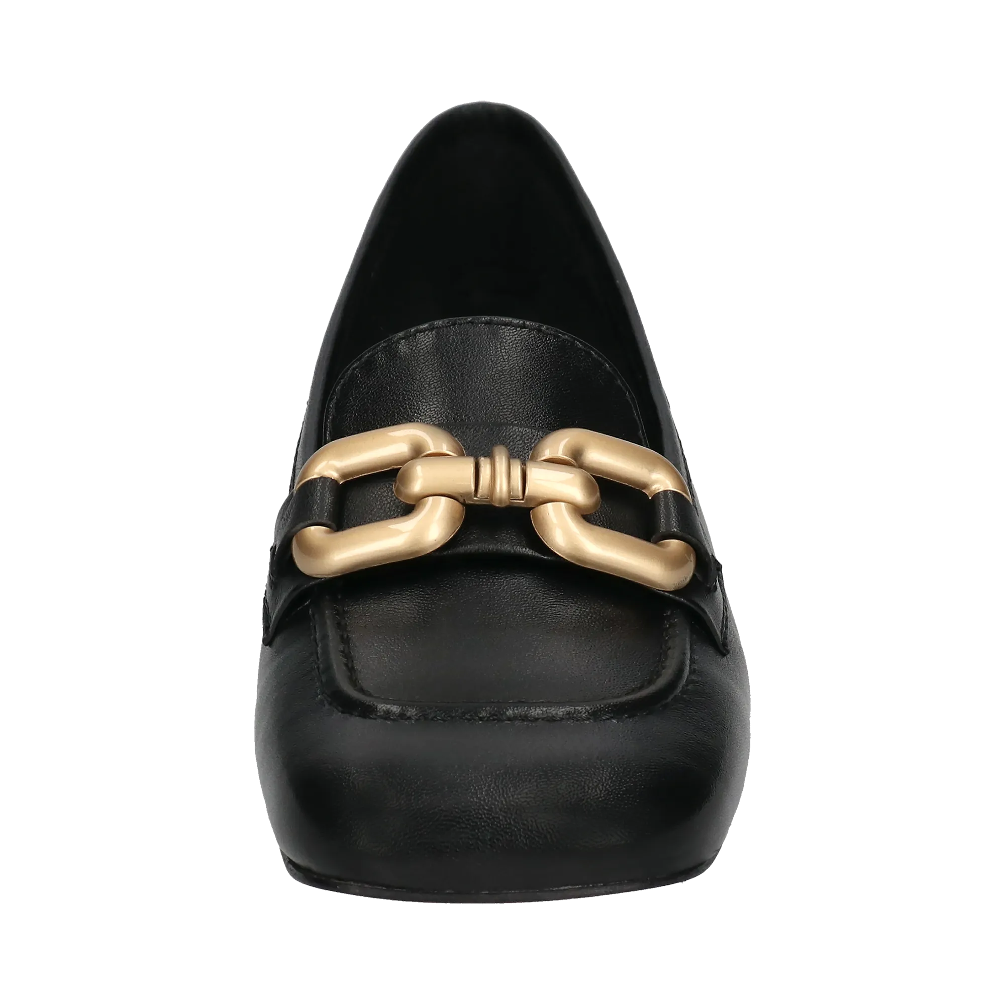 Leder Loafers schwarz
