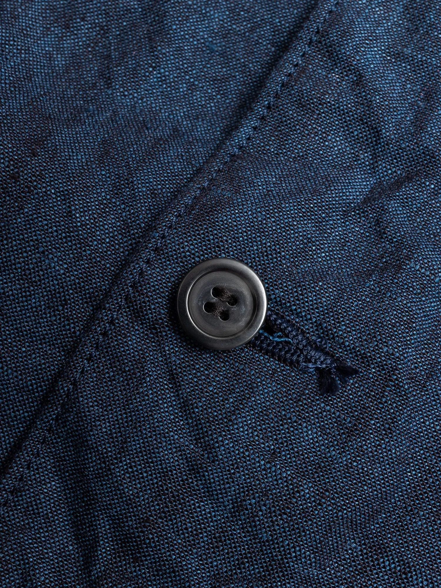 Linen Shirt Jacket in Ink Blue