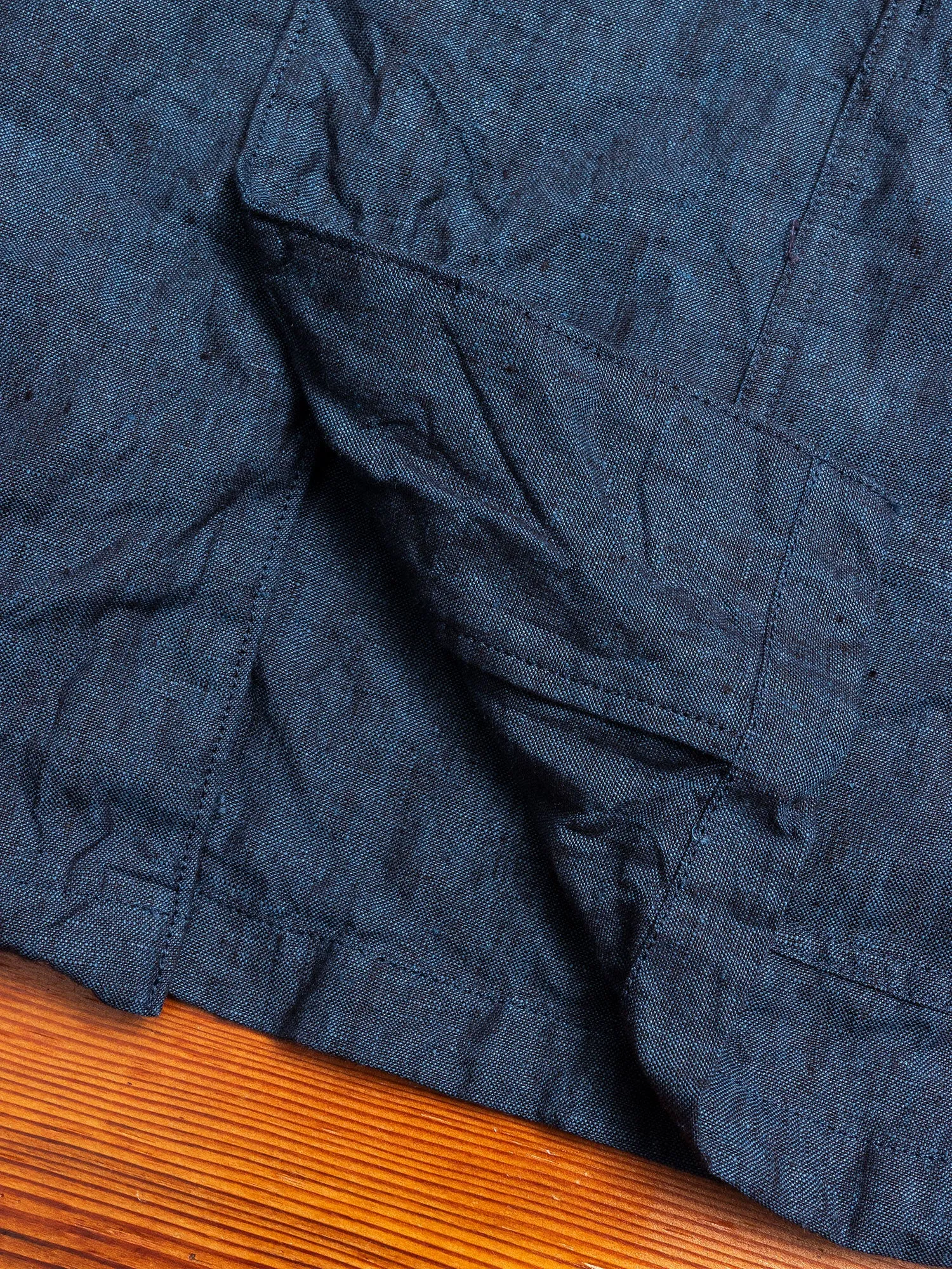 Linen Shirt Jacket in Ink Blue