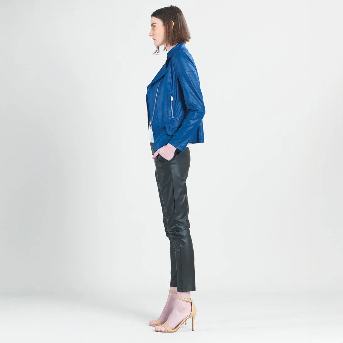 Liquid Leather™ Biker Jacket - Cobalt
