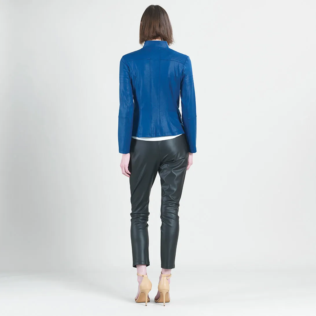 Liquid Leather™ Biker Jacket - Cobalt