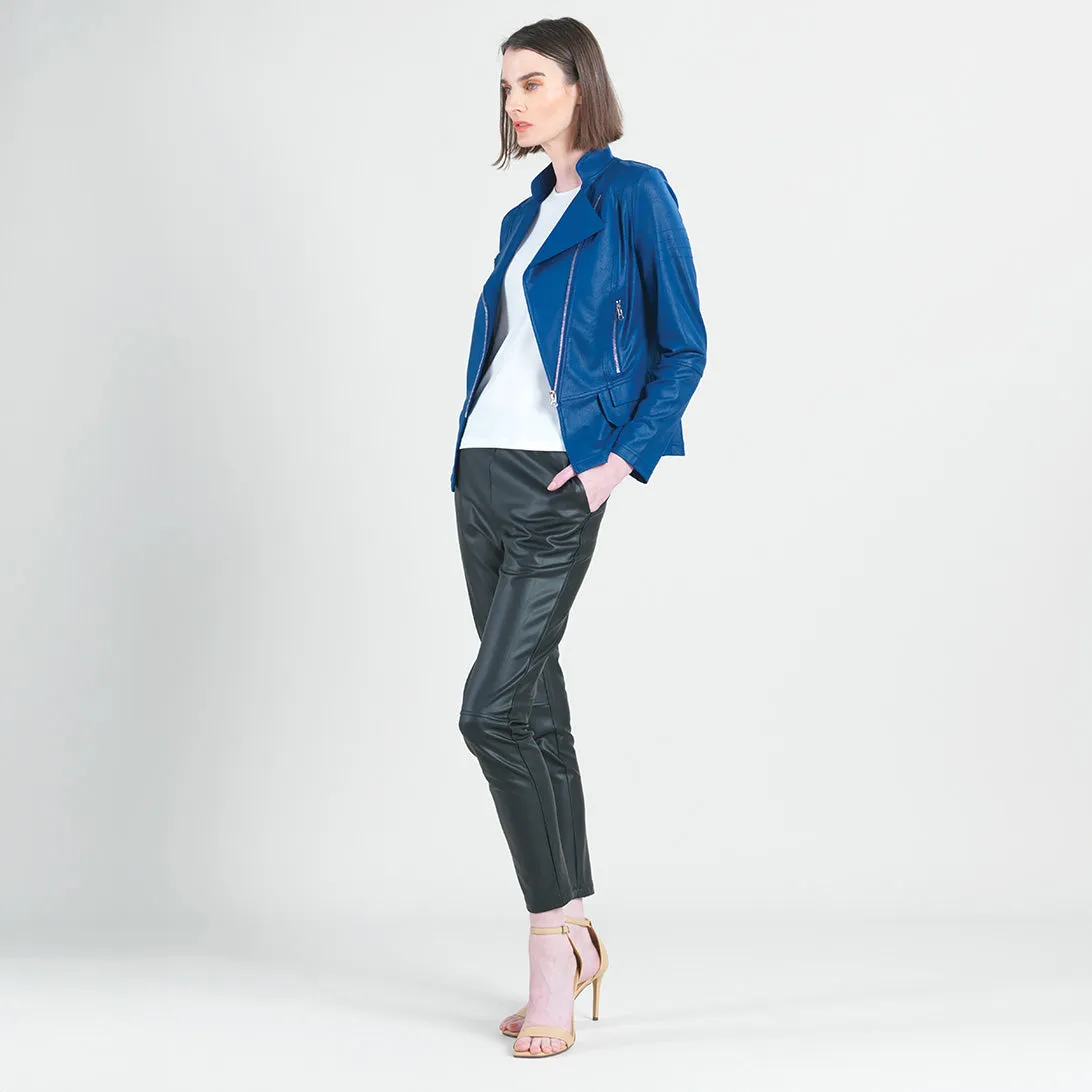 Liquid Leather™ Biker Jacket - Cobalt