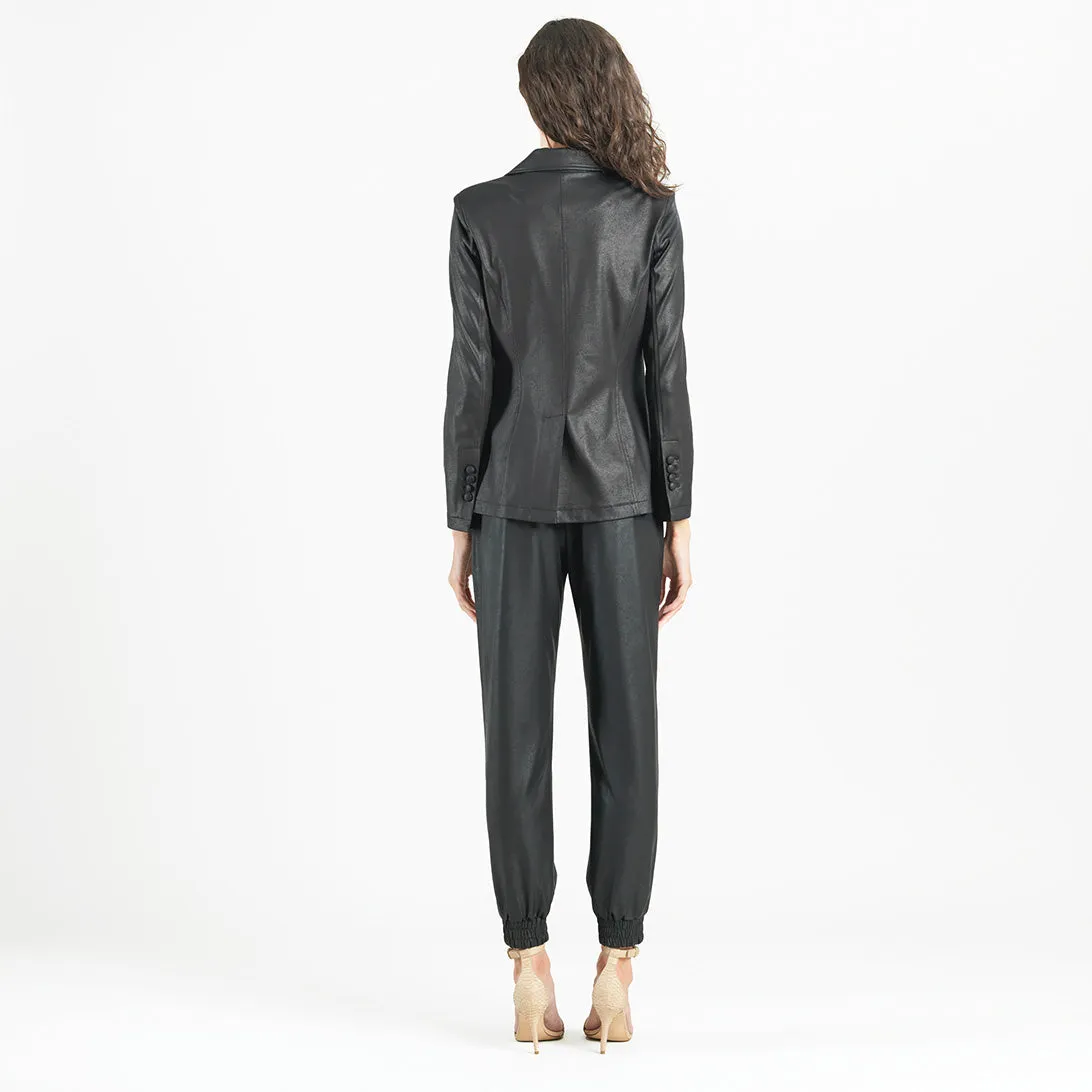 Liquid Leather™ Signature Pocket Blazer - Black