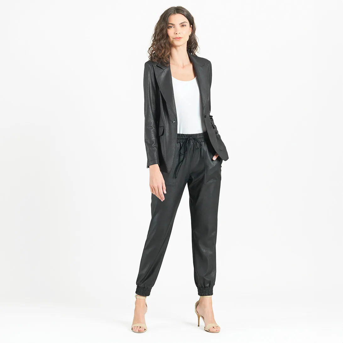 Liquid Leather™ Signature Pocket Blazer - Black