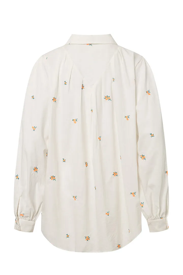 Masha Shirt - Orange Floral