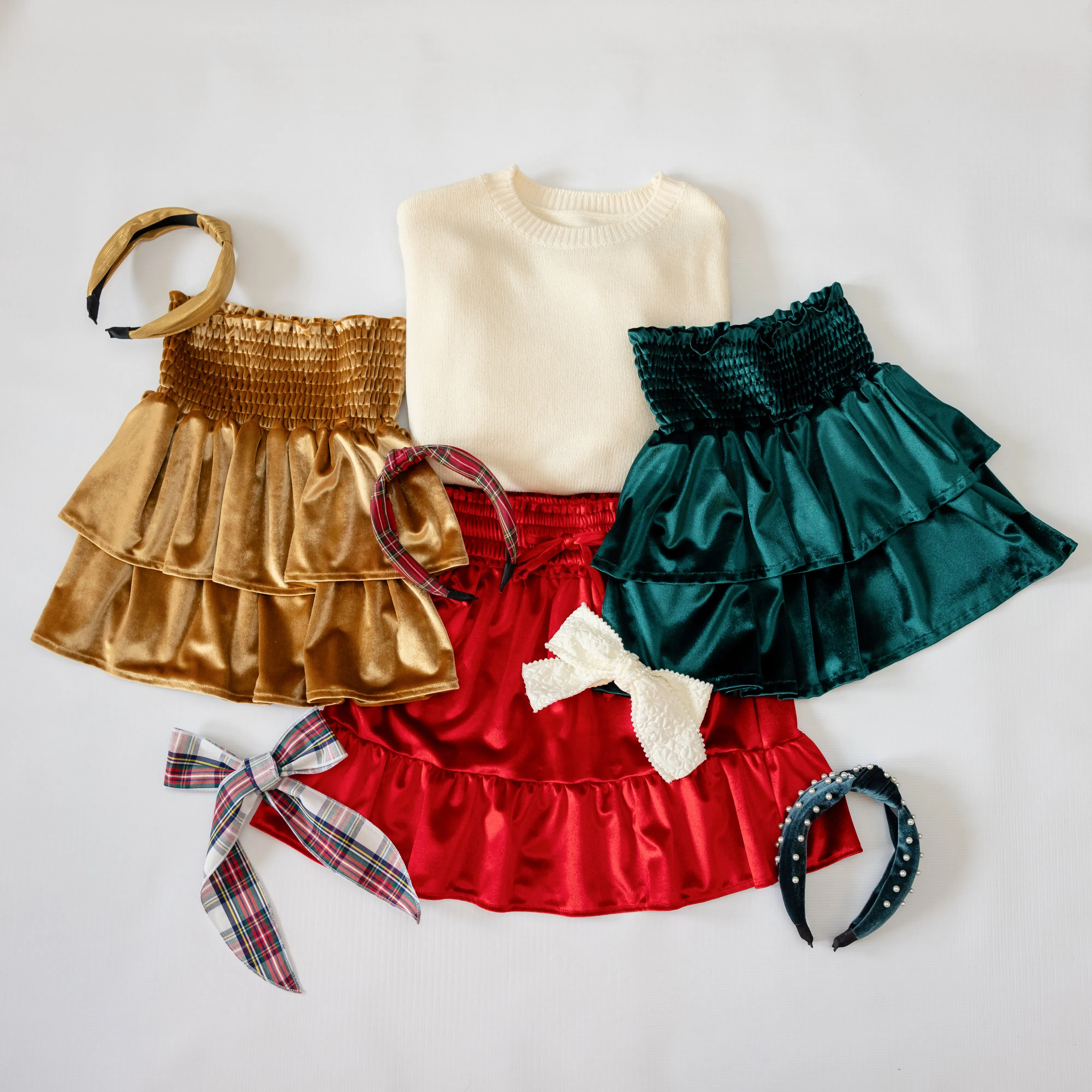 McLaine Girls Skirt - Gold Metallic
