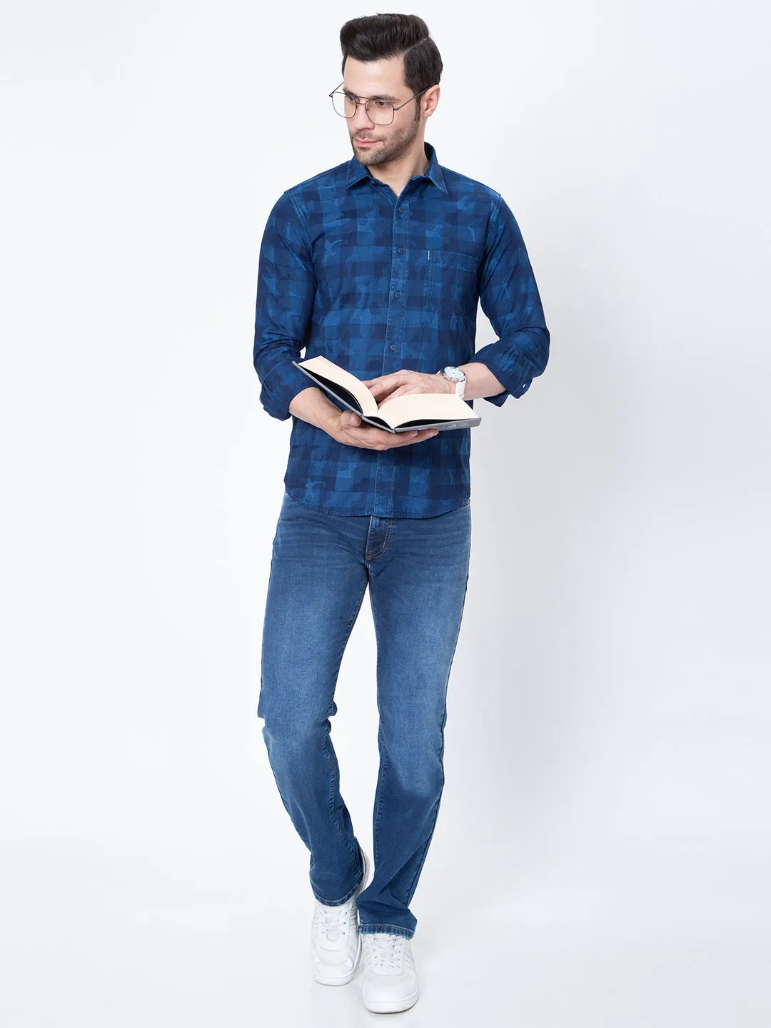 Men Striped Printed Shirt