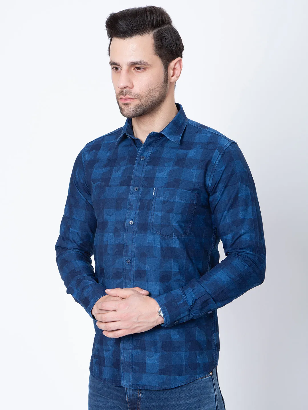 Men Striped Printed Shirt