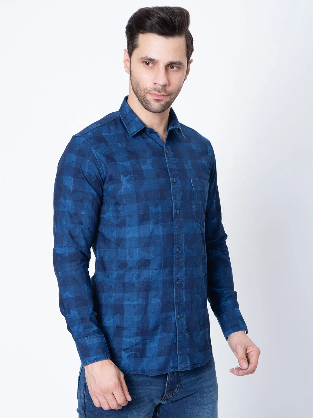Men Striped Printed Shirt