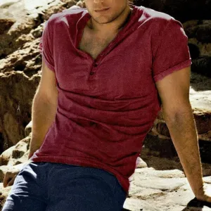 Men's Classic Slim-fit Short-sleeved Top