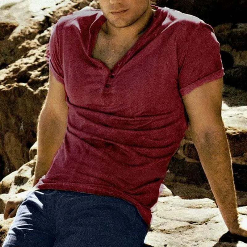 Men's Classic Slim-fit Short-sleeved Top