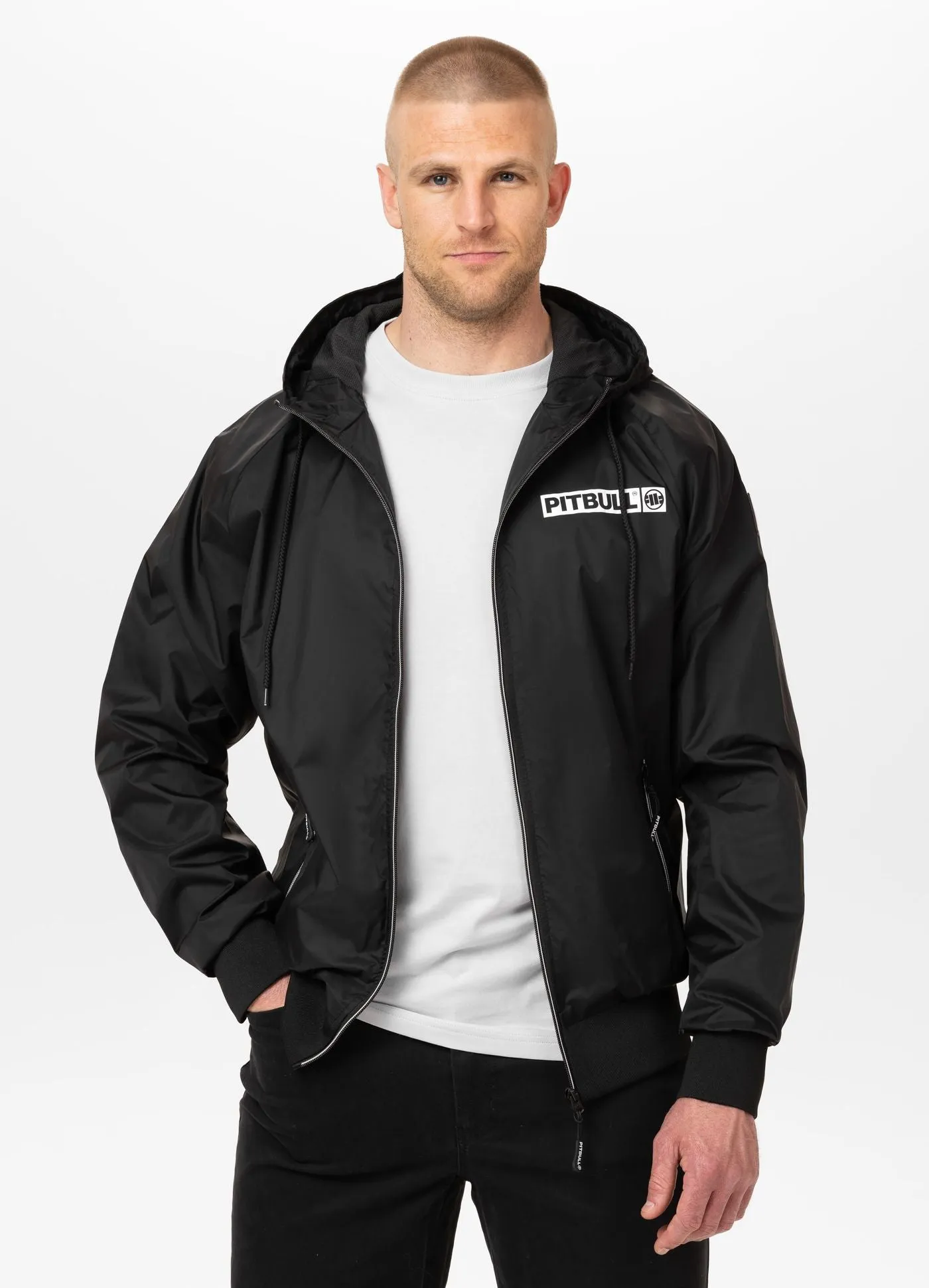 Men's hooded jacket Athletic Hilltop - Black
