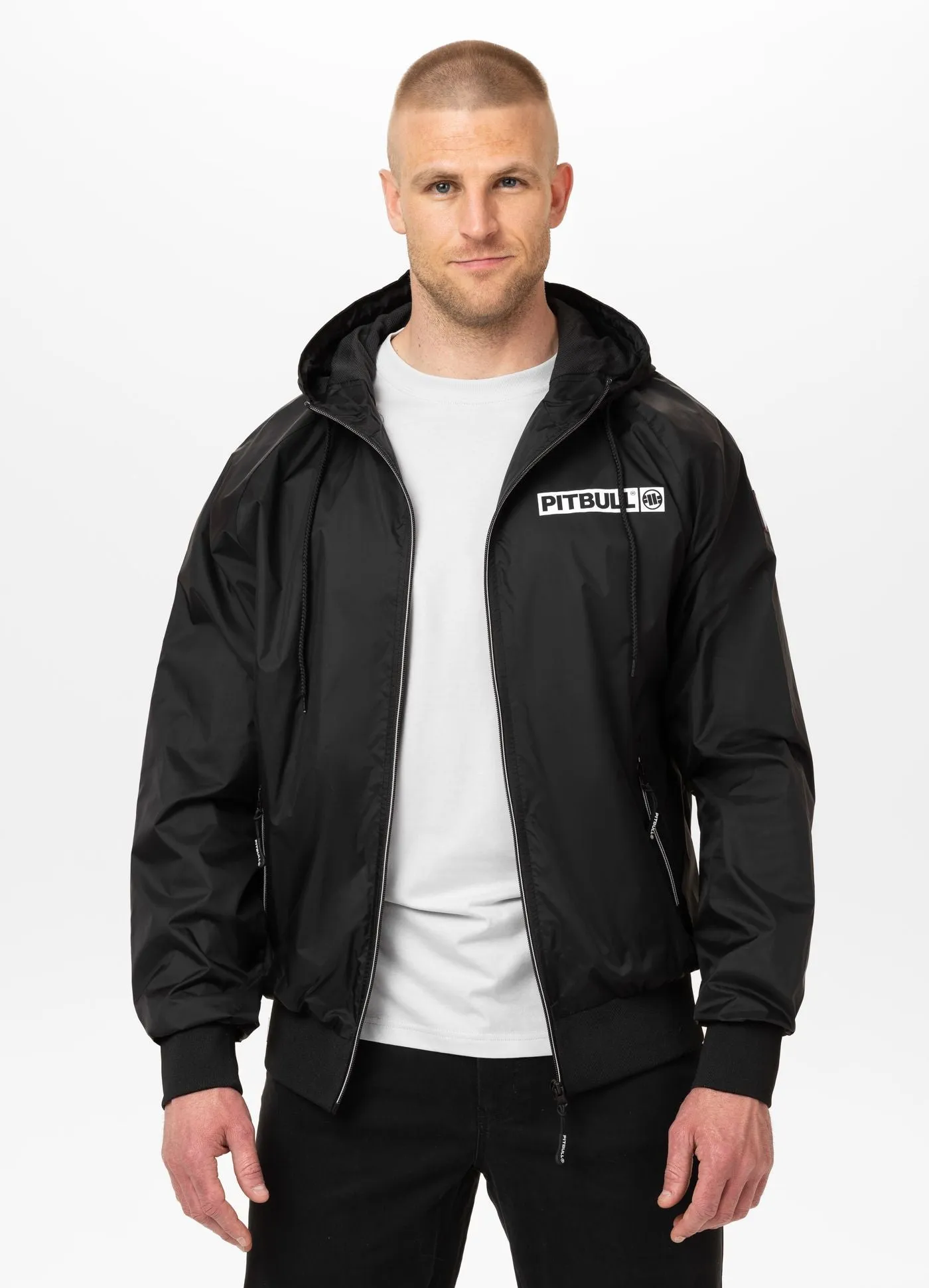 Men's hooded jacket Athletic Hilltop - Black