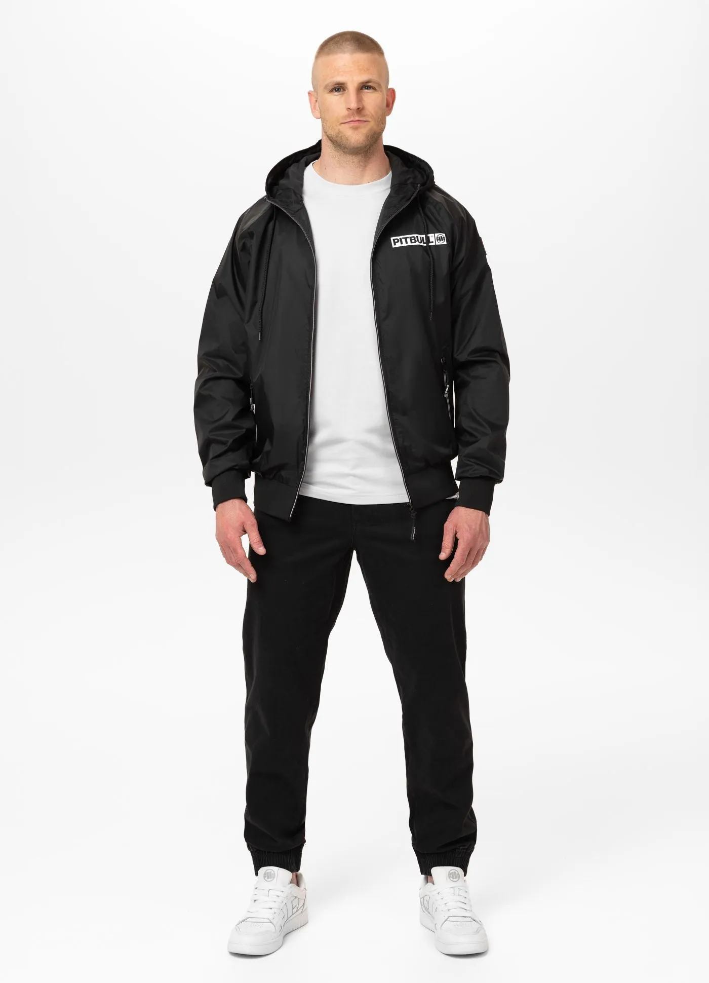 Men's hooded jacket Athletic Hilltop - Black