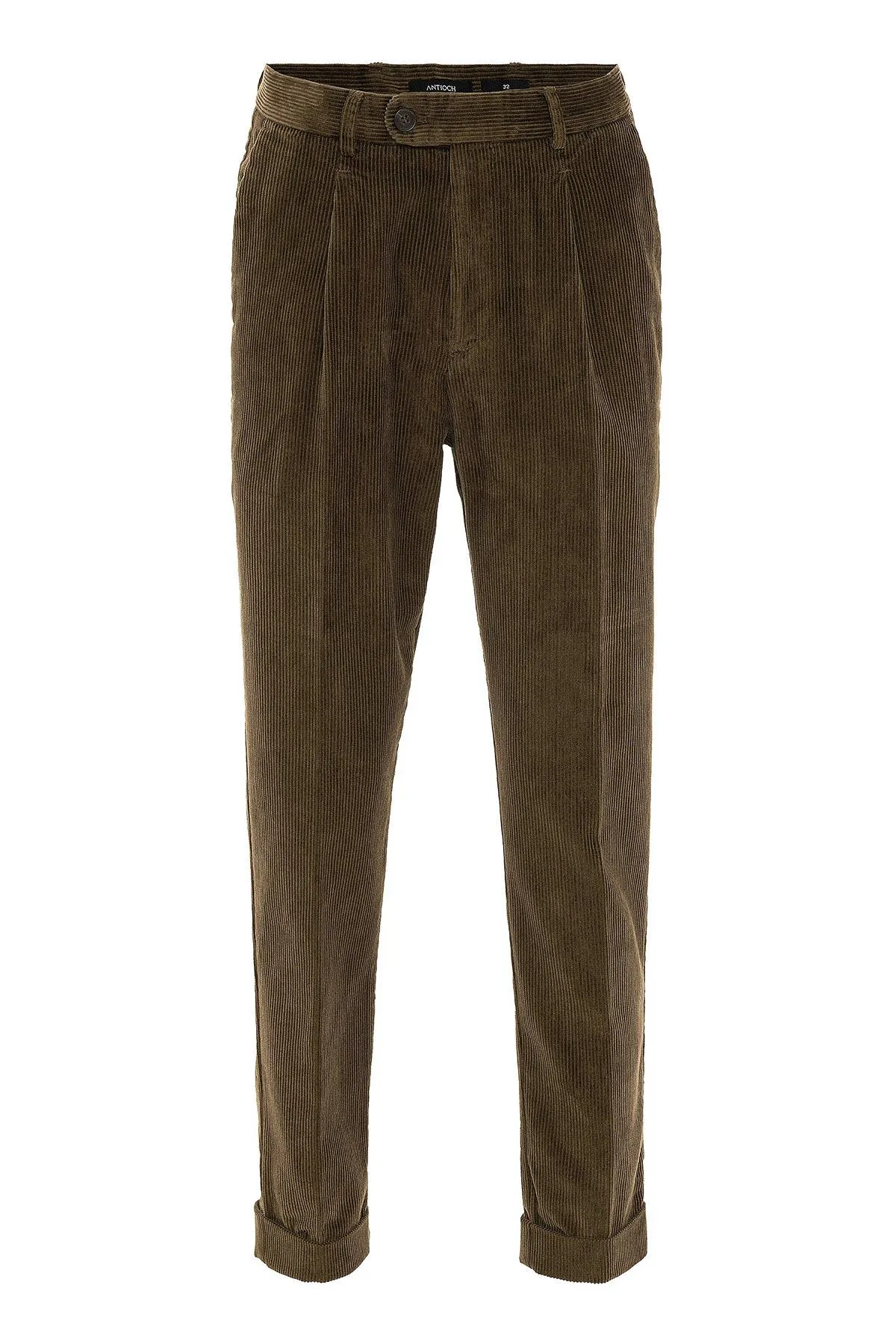 Men's Mink High Waist Pleated Velvet  Trousers - Wessi