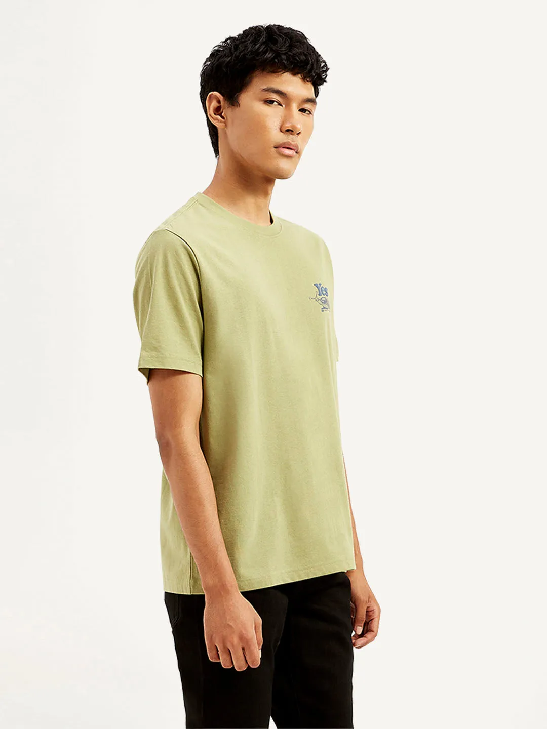 Men's Solid Crew Neck T-Shirt