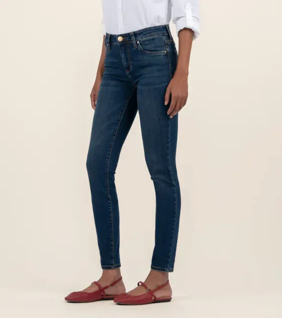 Mia Mid Rise Slim Fit Skinny Jeans (Smart Wash) - KUT