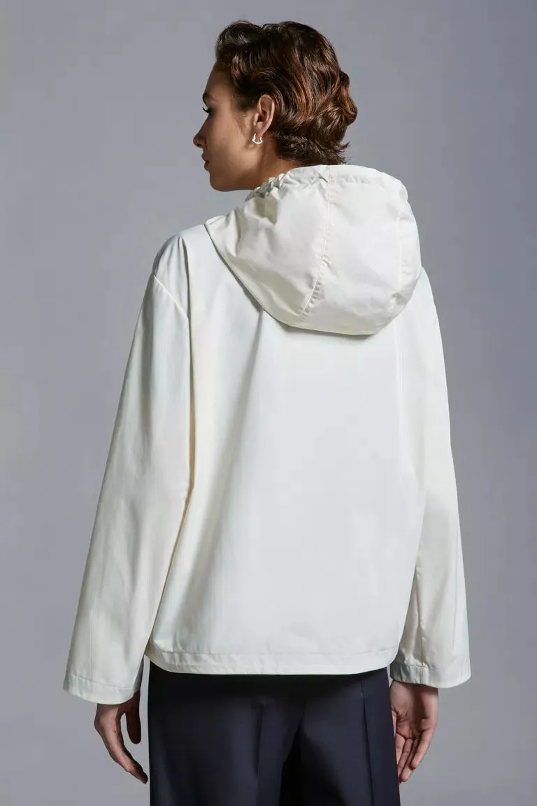 MONCLER CASSIOPEA HOODED JACKET ECRU