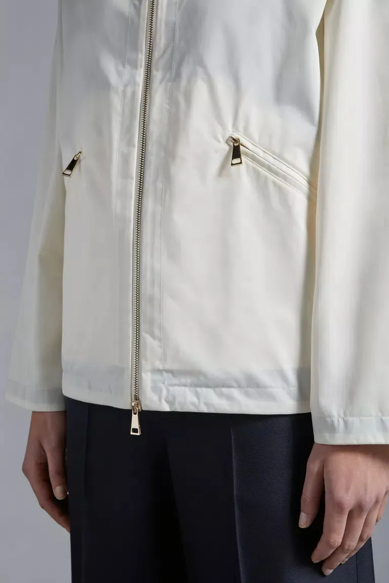 MONCLER CASSIOPEA HOODED JACKET ECRU