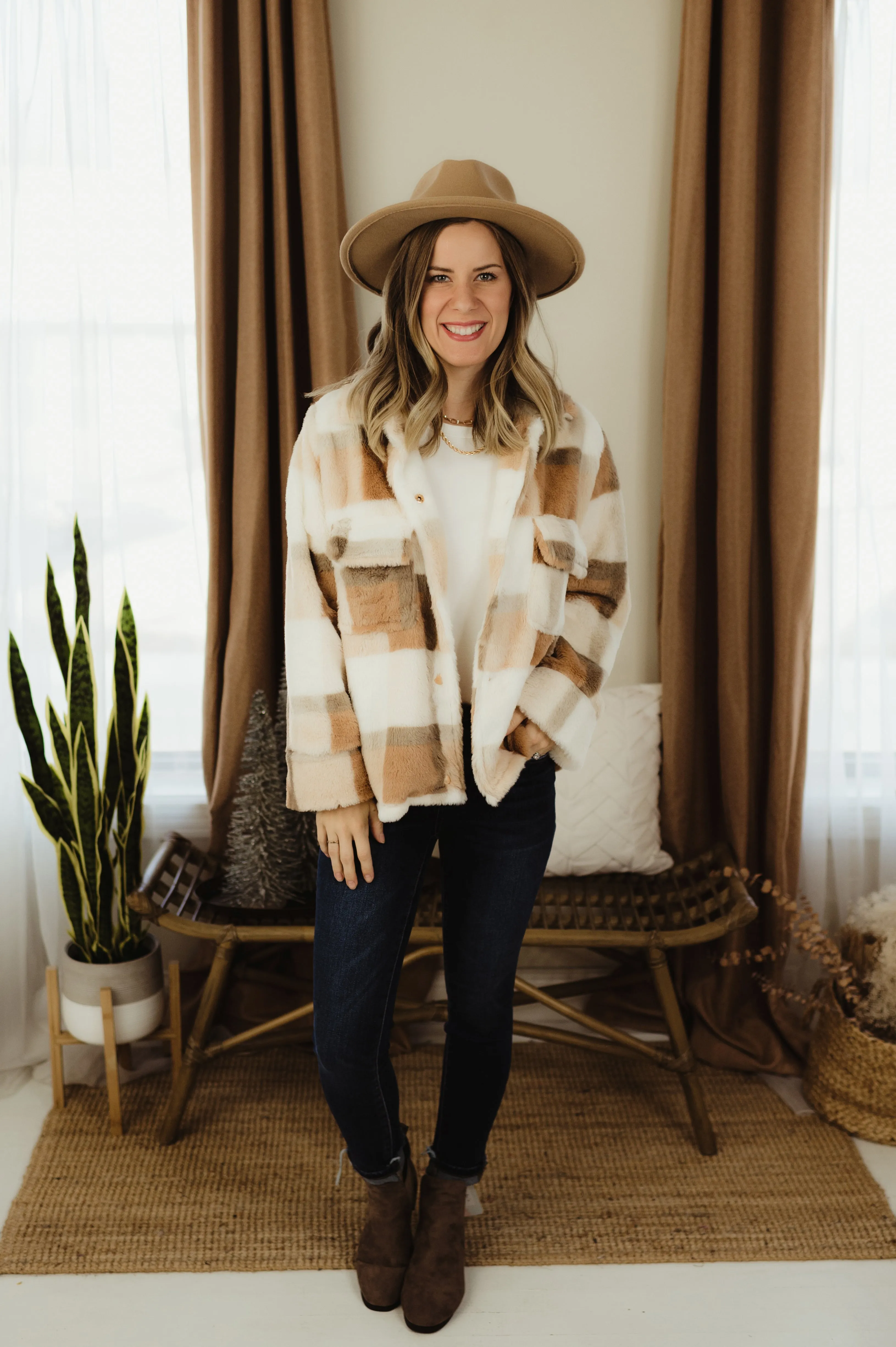 Multi Color Fur Jacket