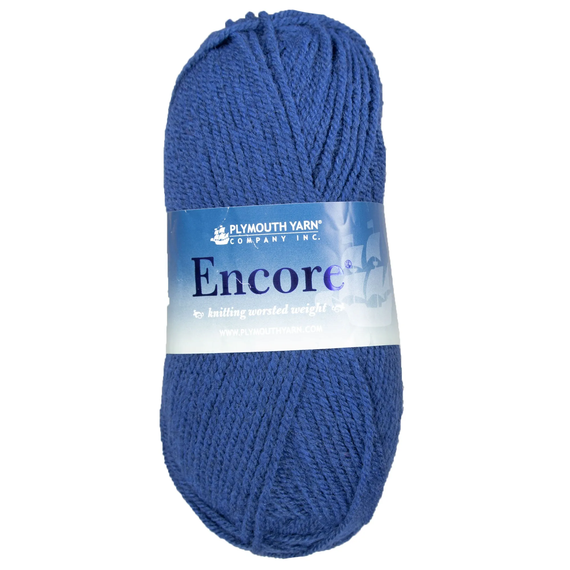 Plymouth Yarn Encore Worsted Yarn - 0517 Denim Blue