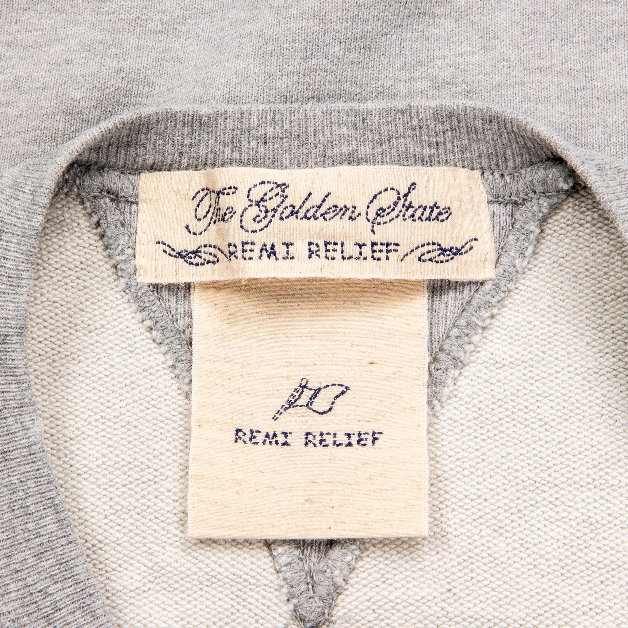 Remi Relief Special Finish Sweat Crew Neck Heather Grey