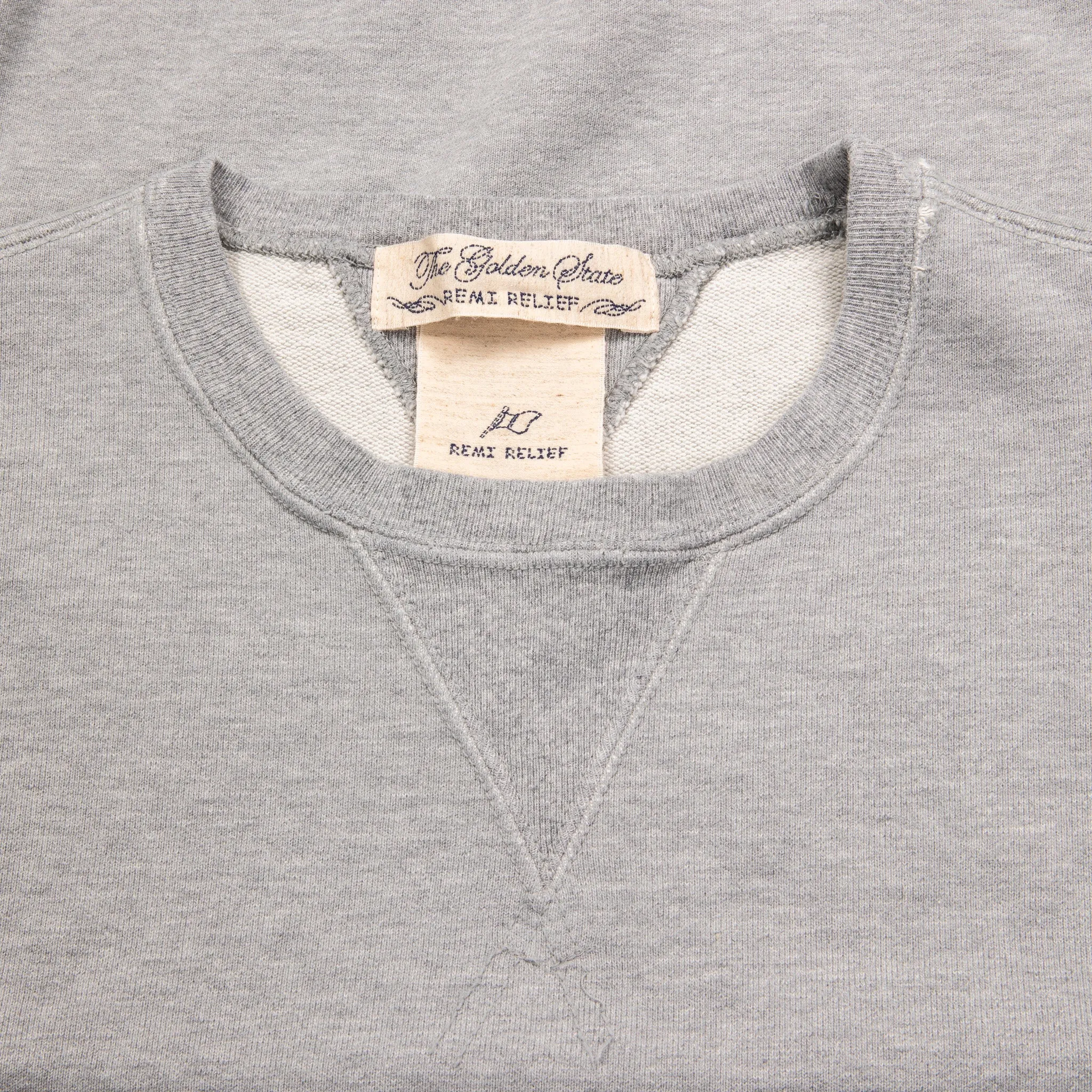 Remi Relief Special Finish Sweat Crew Neck Heather Grey