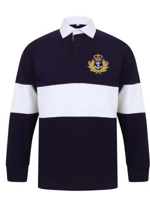 Royal Navy Panelled Rugby Shirt (Cap Badge)
