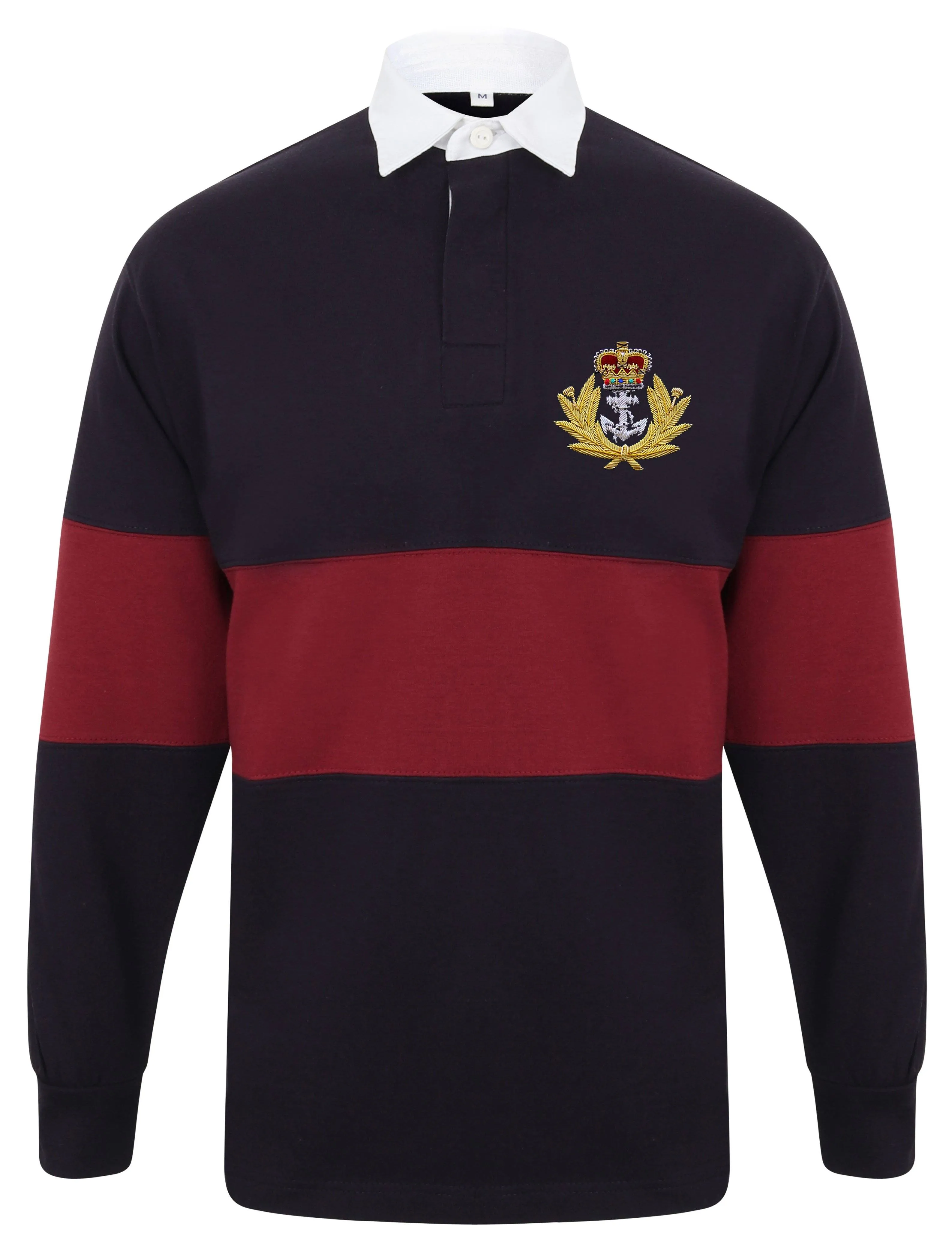 Royal Navy Panelled Rugby Shirt (Cap Badge)