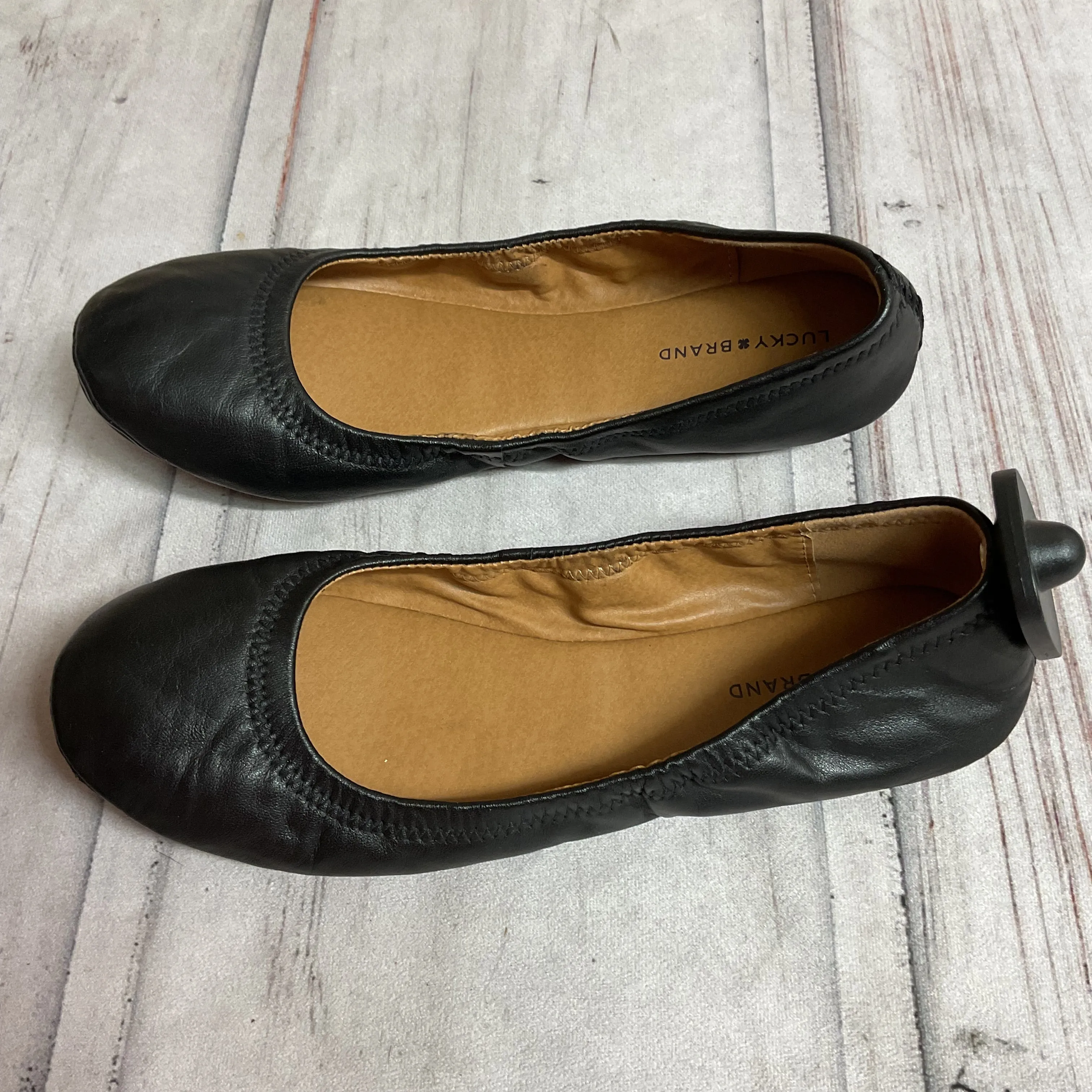 Shoes Flats By Lucky Brand In Black, Size:8