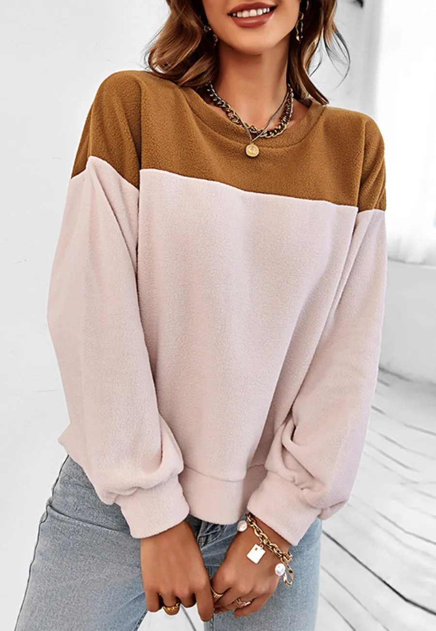 Two Tone Basic Fall Sweater