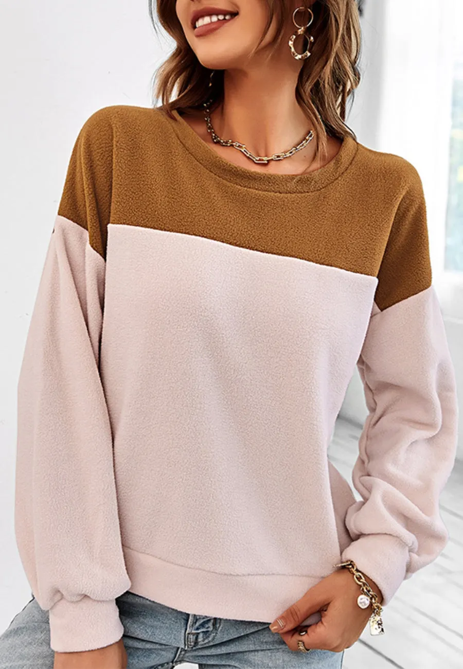 Two Tone Basic Fall Sweater