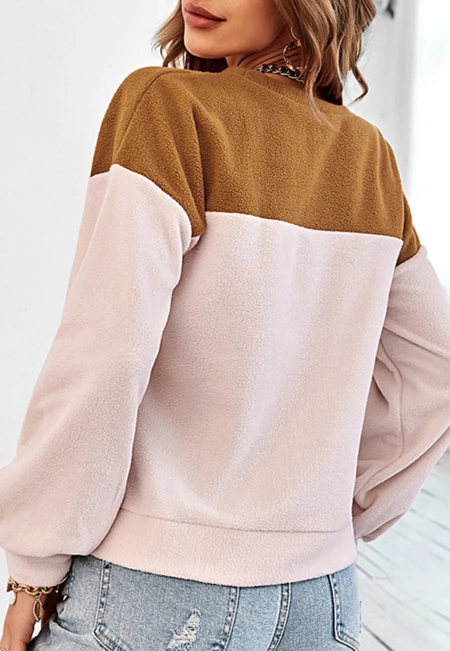 Two Tone Basic Fall Sweater