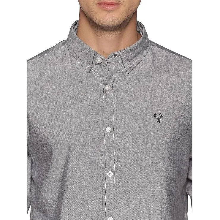 U.S. ELK Boys' and Men's Long Sleeve Button Down Dress Shirts- Grey