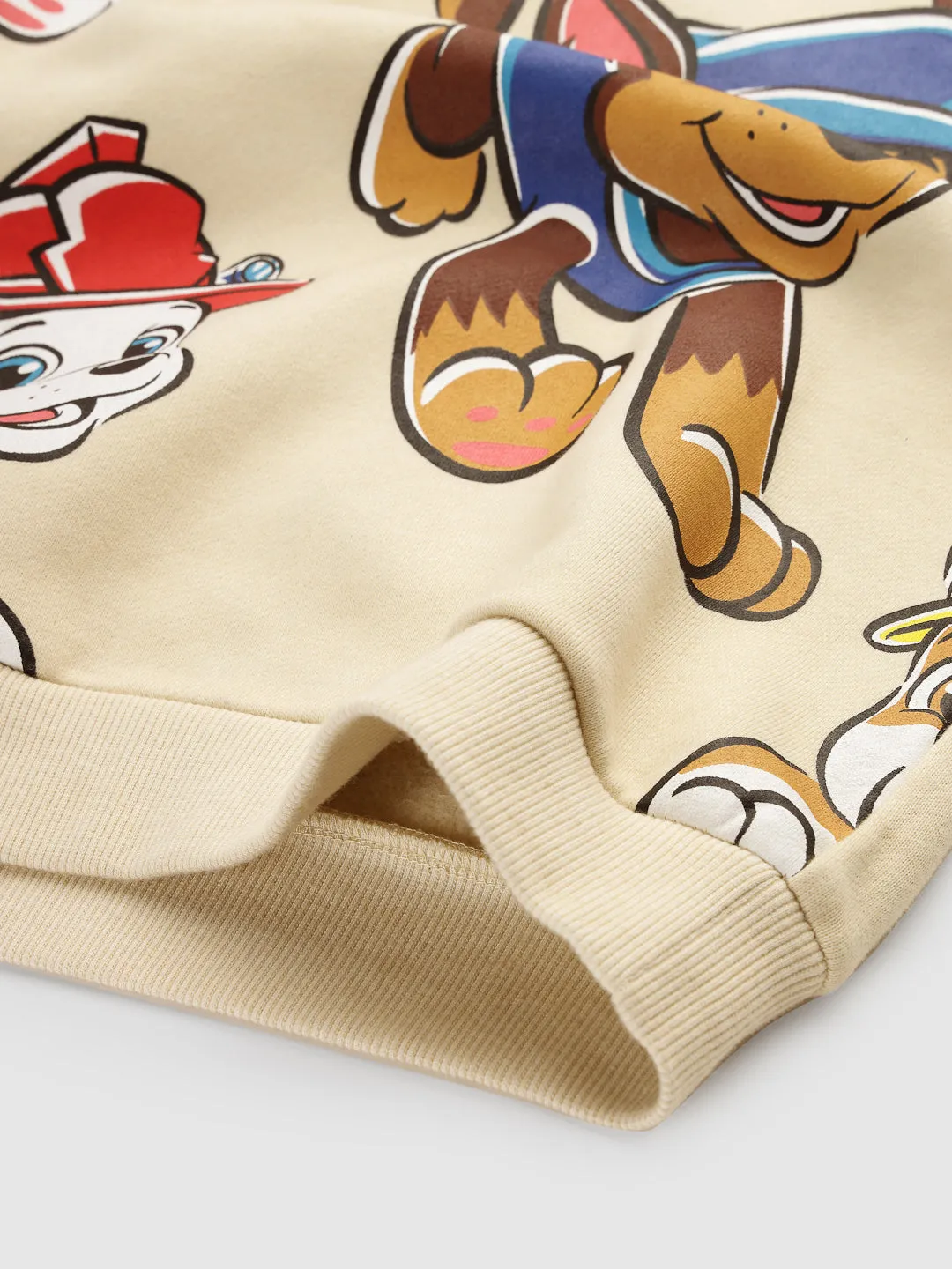 White Unisex Paw Patrol Sweatshirts With Bold Prints