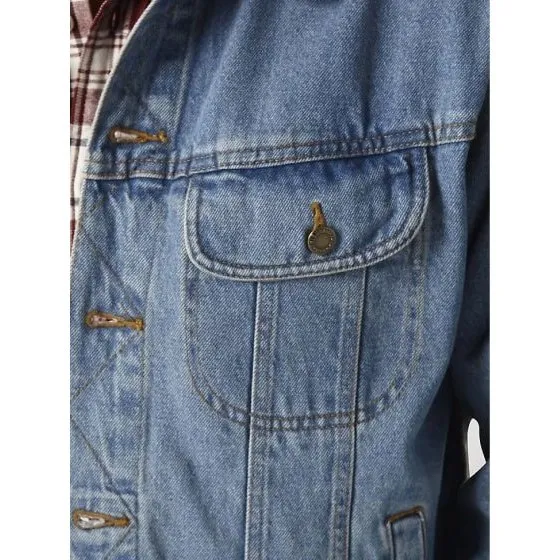 Wrangler Men’s Jean Jacket Rugged Wear Unlined