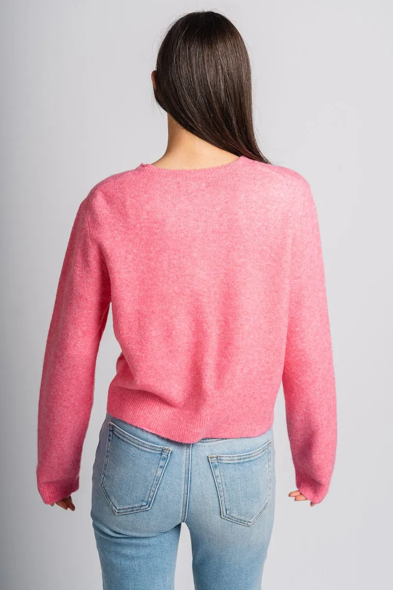Z Supply Medina cardigan disco pink