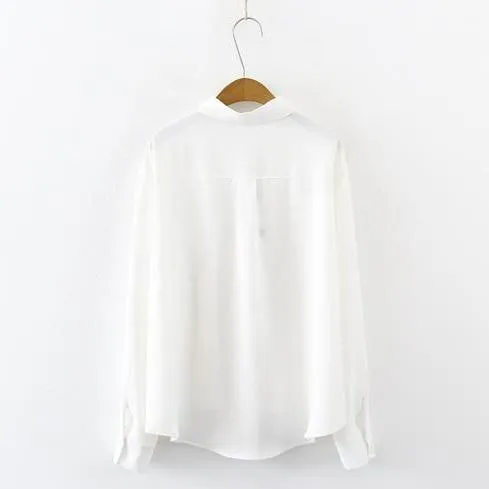 'Zoe' Classic White Shirt